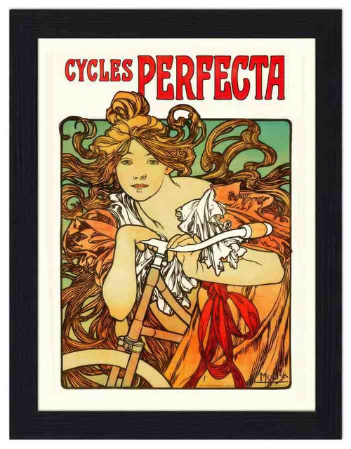 0 03 cycles perfecta alphonse mucha 2 Vintage Advert A4 Photo Print