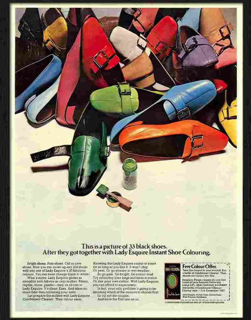 0 1960s shoe advert Advert A4 Photo Print