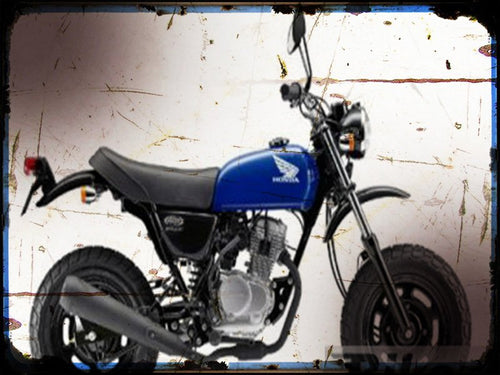 0 2 ape 50 Honda A4 Photo Print Motorbike Vintage Aged