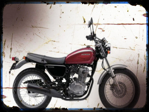 0 2 cb223s Honda A4 Photo Print Motorbike Vintage Aged