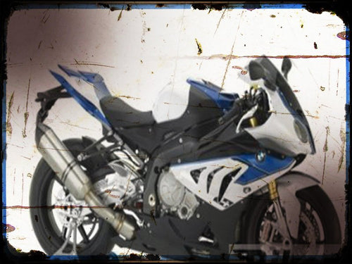 0 2 hp4  A4 Photo Print Motorbike Vintage Aged