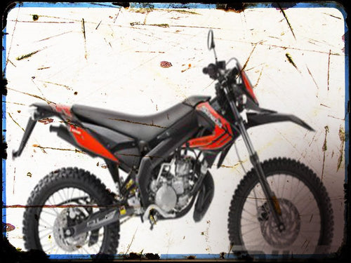 0 2 senda drd x treme 50 r Derbi A4 Photo Print Motorbike Vintage Aged