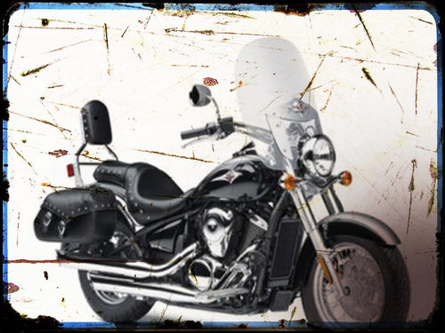 0 2 vulcan 900 classic lt Kawasaki A4 Photo Print Motorbike Vintage Aged