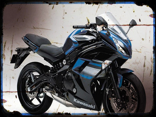 0 3 ninja 400 special edition Kawasaki A4 Photo Print Motorbike Vintage Aged