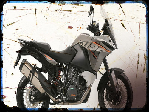 0 4190 adventure KTM A4 Photo Print Motorbike Vintage Aged