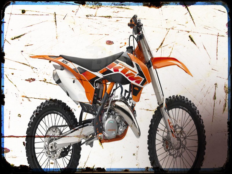 0 425 sx KTM A4 Photo Print Motorbike Vintage Aged