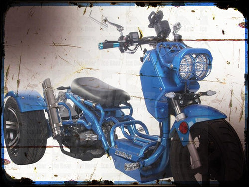0 450 19n trike Ice Bear A4 Photo Print Motorbike Vintage Aged