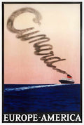 0 Cunard Smoke Vintage Advert A4 Photo Print