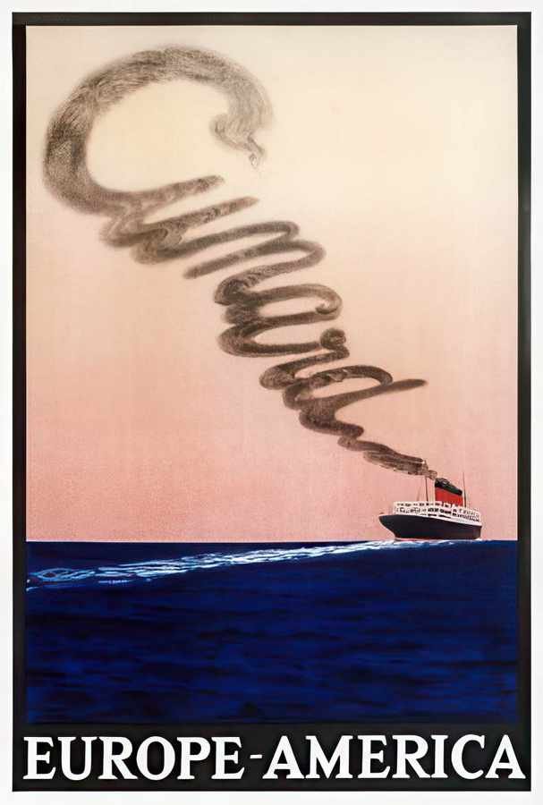 0 Cunard Smoke Vintage Advert A4 Photo Print