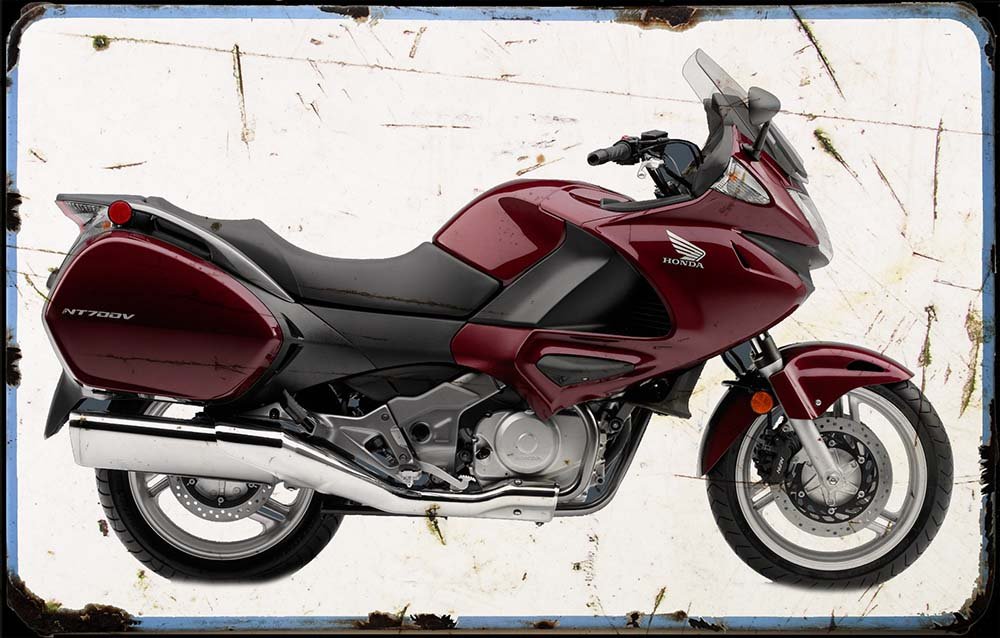 0 Honda NT700V Deauville red white A4 Photo Print