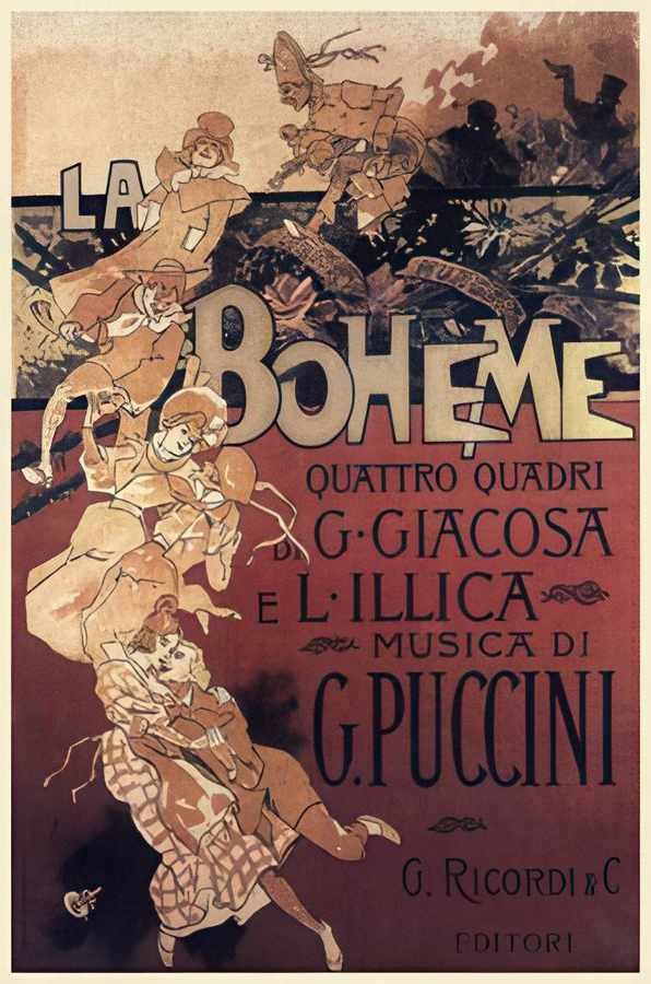 0 La Boheme Vintage Advert A4 Photo Print