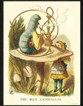 0 alice in wonderland blue caterpillar 2 Advert A4 Photo Print