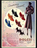 0 american accent dolcis shoes advert 1930s Advert A4 Photo Print