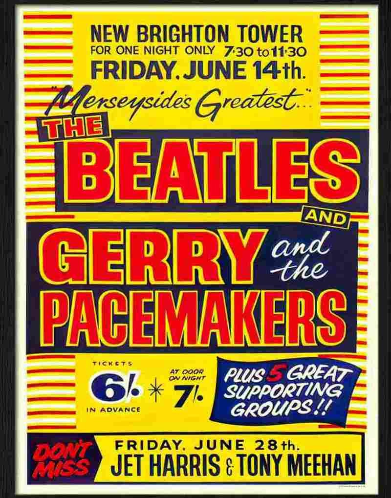 0 beatles gerry and pacemakers Advert A4 Photo Print