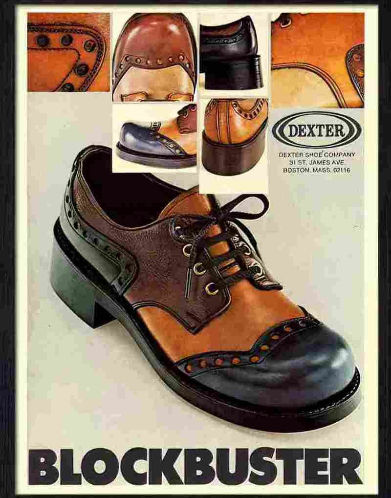 0 blockbuster platform shoes advert 1970s Advert A4 Photo Print