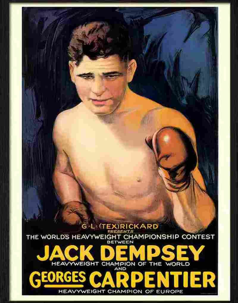 0 boxing jack dempsey Advert A4 Photo Print