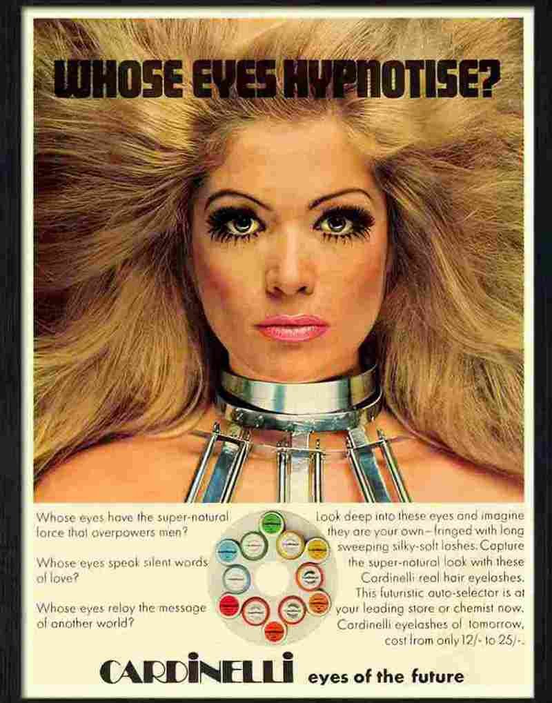 0 cardinelli eye makeup advert 1960s Advert A4 Photo Print