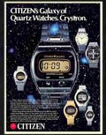 0 citizen digital watch 1970s Advert A4 Photo Print