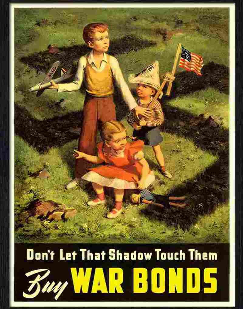 0 dont let that shadow touch them war poster lawrence smith 1942 Advert A4 Photo Print