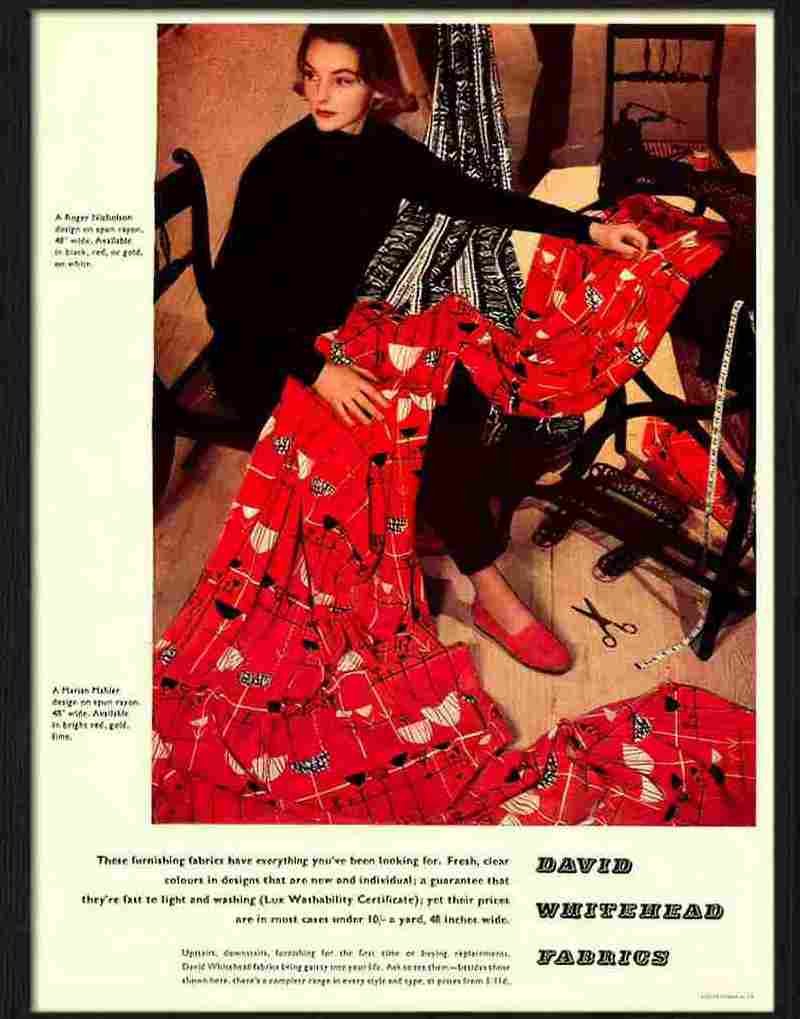 0 fabric advert Advert A4 Photo Print