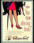 0 glamour girl stockings Advert A4 Photo Print