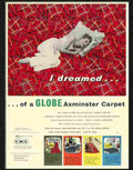 0 globe axminster carpet advert 1950s Advert A4 Photo Print