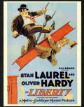 0 laurel and hardy liberty comedy movie poster Advert A4 Photo Print