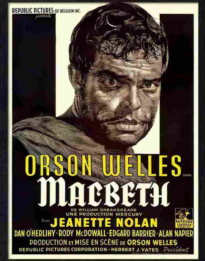 0 macbeth orson welles movie poster Advert A4 Photo Print