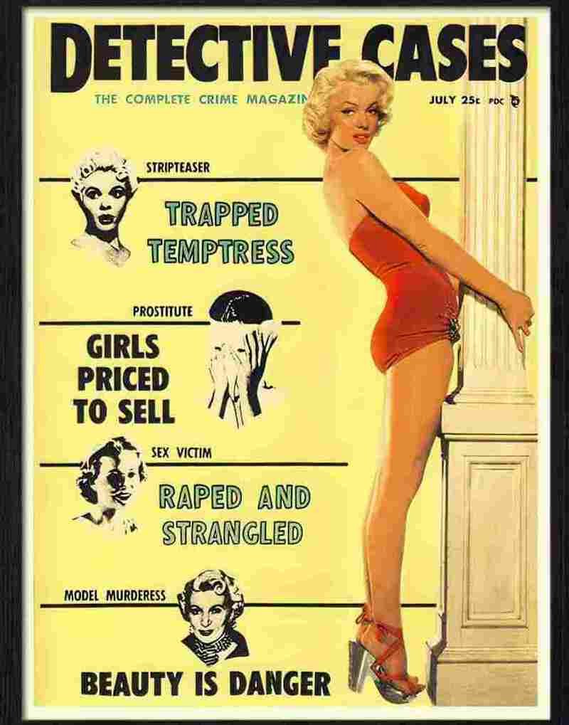 0 marilyn monroe detective cases magazine cover 1950s Advert A4 Photo Print
