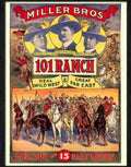 0 miller bros 101 ranch western poster 1900s Advert A4 Photo Print