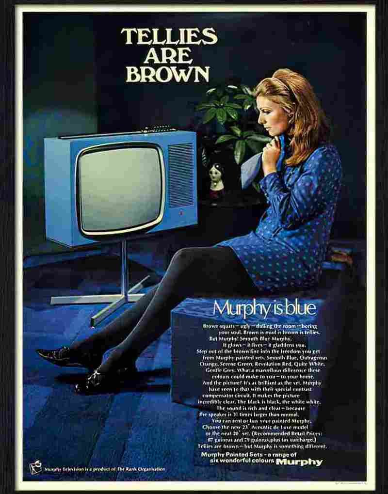 0 murphy televison blue Advert A4 Photo Print