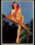 0 pin up calendar girl 1950s Advert A4 Photo Print