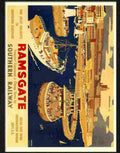 0 ramsgate shoesmith and danvers rail travel poster 1930s Advert A4 Photo Print