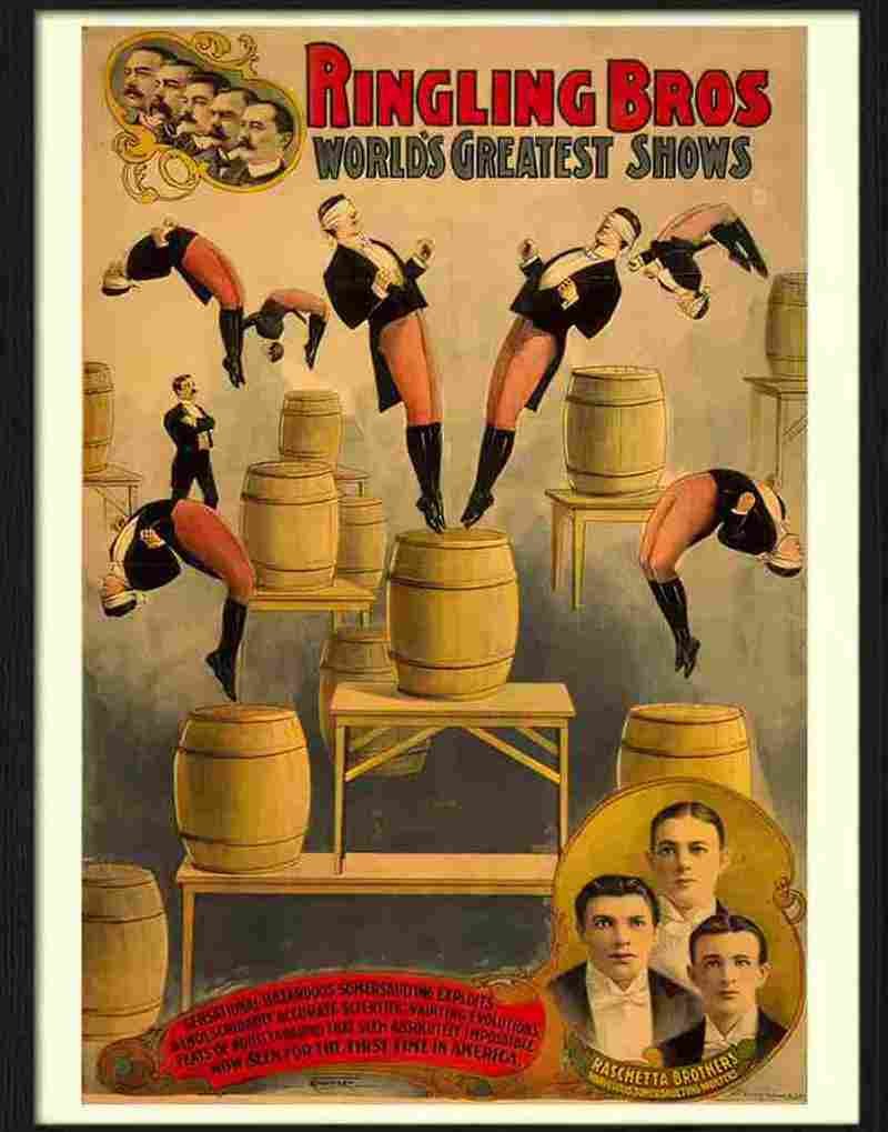 0 ringling raschetta brothers circus Advert A4 Photo Print