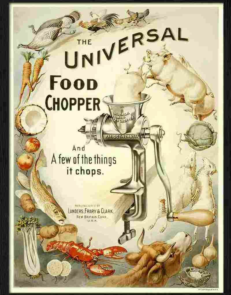 0 universal food chopper Advert A4 Photo Print