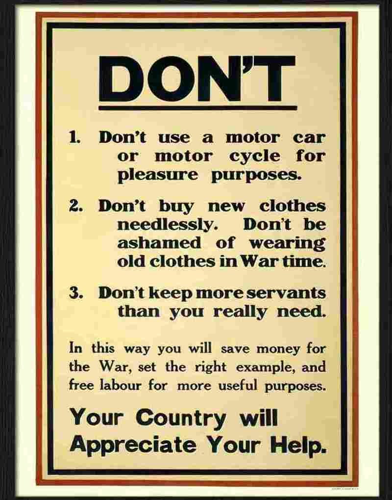 0 war poster dont Advert A4 Photo Print