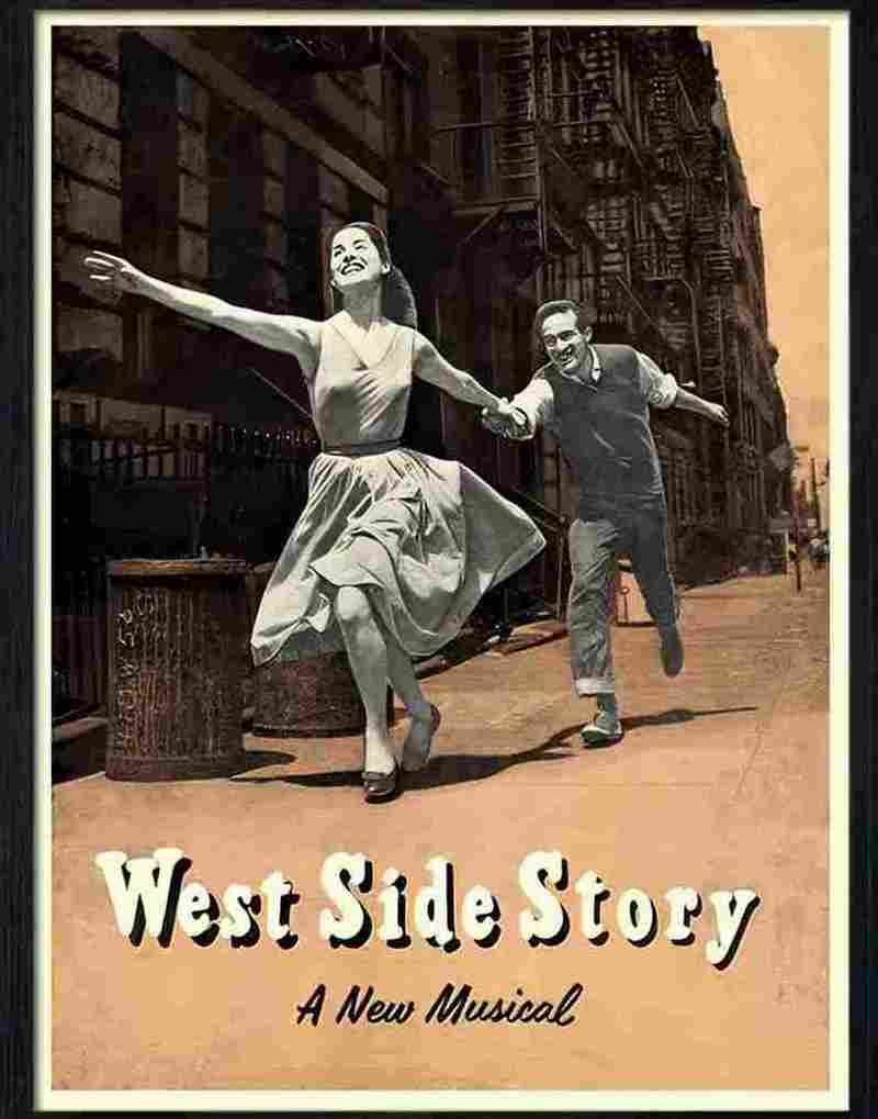 0 west side story musical theatre poster 1958 2 Advert A4 Photo Print