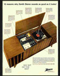 0 zenith stereo record player 1960s 2 Advert A4 Photo Print