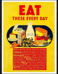 00 eat these every day war poster Advert A4 Photo Print