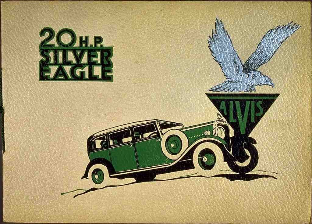 001 20hp Silver Eagle 1931 Vintage A4 Photo Print
