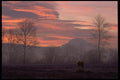 001001 Dawn Behind Mountain And Lake A4 Photo Print
