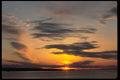 001007 Six Pointed Rays Through Clouds Over Bay A4 Photo Print