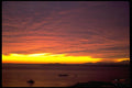 001008 Low Red Clouds Over Boats On Sound A4 Photo Print