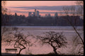 001011 Sundown Over City At Lakeside A4 Photo Print