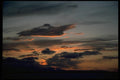 001030 Dark Clouds, Orange Edges A4 Photo Print
