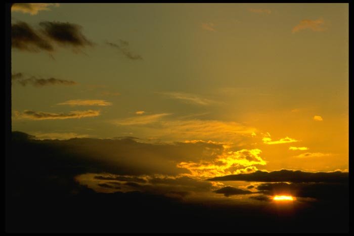 001036 Sun Through Slit In Clouds A4 Photo Print