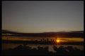 001046 Rayed Sunset Behind City A4 Photo Print