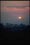 001059 Pink And Blue Sunrise A4 Photo Print