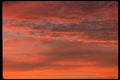 001066 Red Glow On Clouds A4 Photo Print