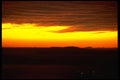 001074 Yellow Sky, Red Clouds, Lighted Ships A4 Photo Print